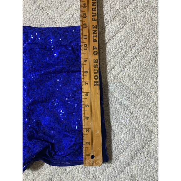 Tenth House Sequin Dance Shorts in Royal Blue Size Small Adult #TH17059 - Picture 8 of 8